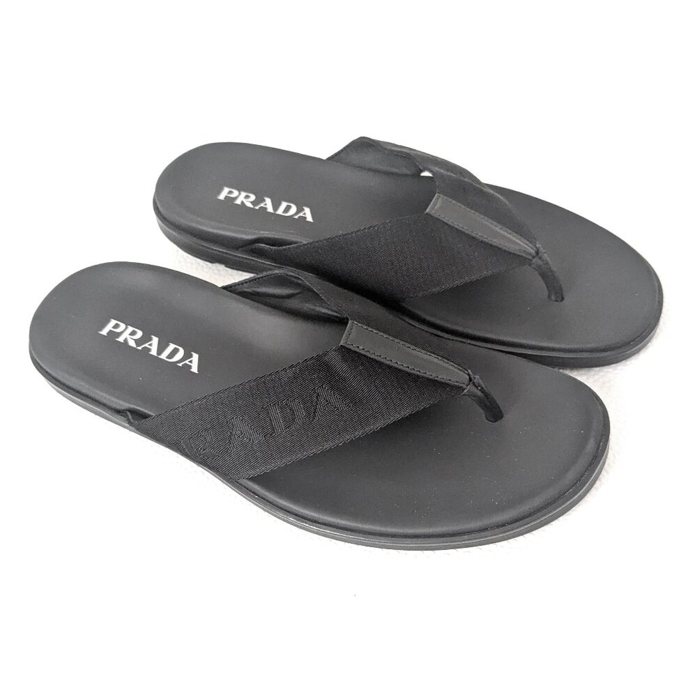 PRADA Men's NASTRO Thong Sandals